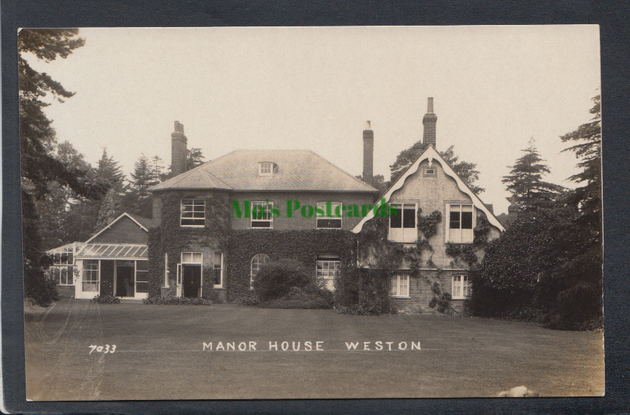 Hertfordshire Postcard - Manor House, Weston - Mo’s Postcards 