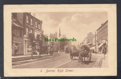 Hertfordshire Postcard - Barnet High Street, 1912 - Mo’s Postcards 