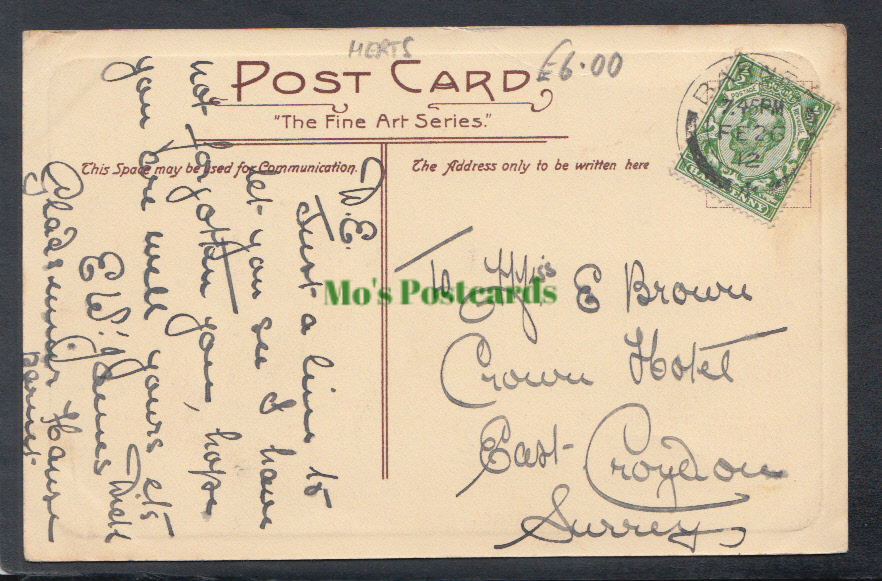 Hertfordshire Postcard - Barnet High Street, 1912 - Mo’s Postcards 