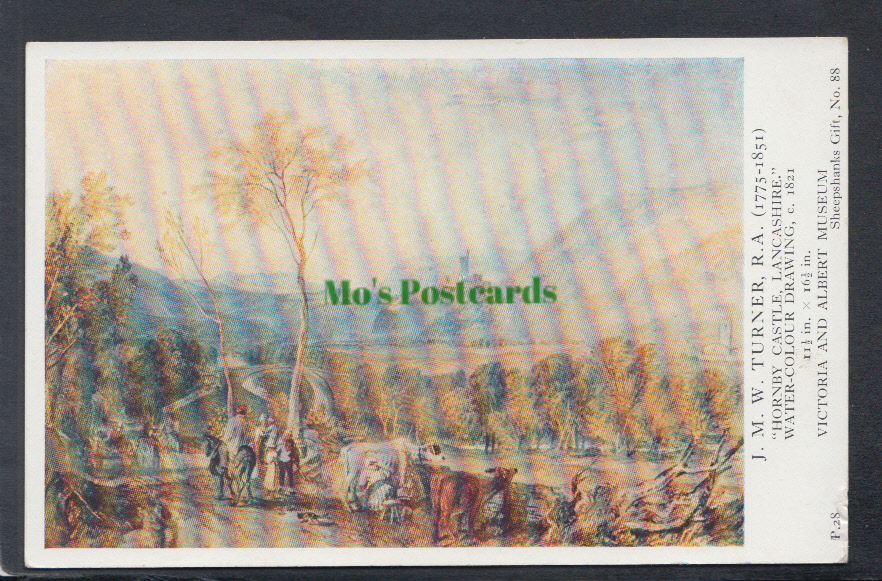 V & A Museum Postcard - J.M.W.Turner - "Hornby Castle, Lancashire" - Mo’s Postcards 