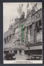 Load image into Gallery viewer, London Postcard - Coronation Decorations at The Selfridge Store - Mo’s Postcards 
