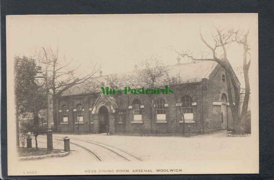 London Postcard - Mess Dining Room, Arsenal, Woolwich - Mo’s Postcards 