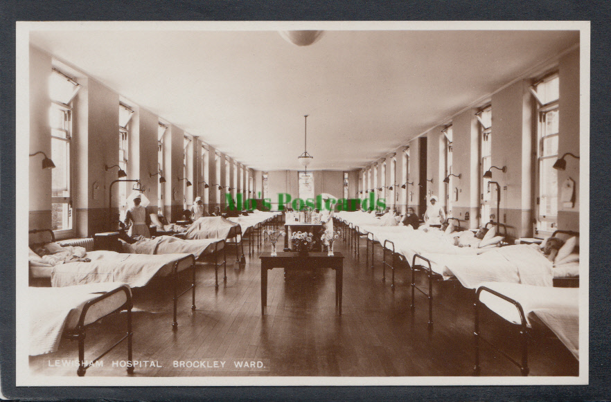 Postcard of Brockley Ward, Lewisham Hospital 