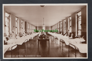 Postcard of Blackheath Ward, Lewisham Hospital, London