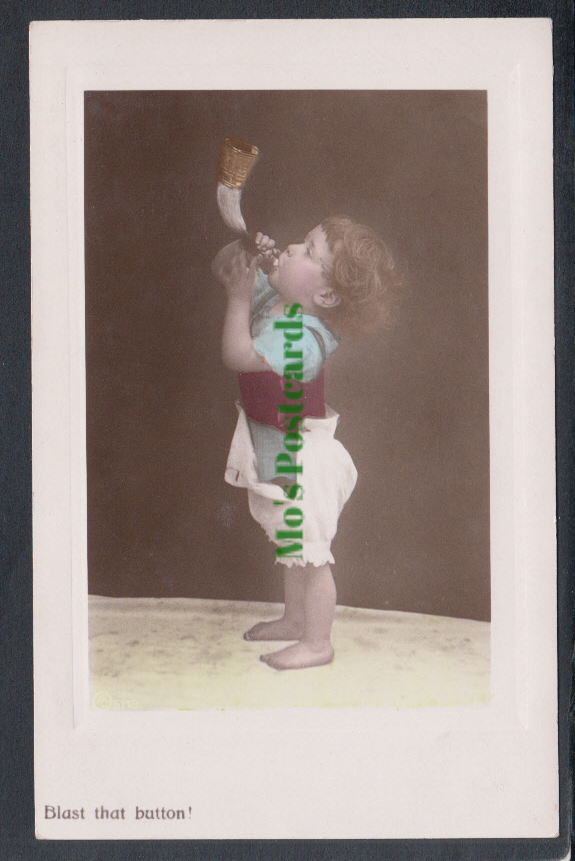 Children - Young Child, Blast That Button! SW2845 – Mo’s Postcards