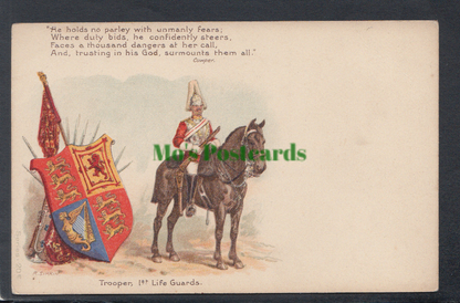 Military - Trooper, 1st Life Guards - Mo’s Postcards 