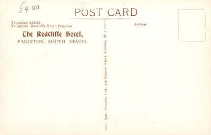 Devon Postcard - Aerial View of The Redcliffe Hotel, Paignton - Mo’s Postcards 