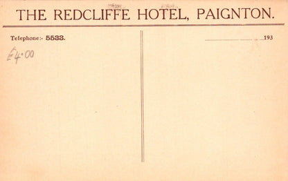 Devon Postcard - The Redcliffe Hotel, Paignton - Mo’s Postcards 