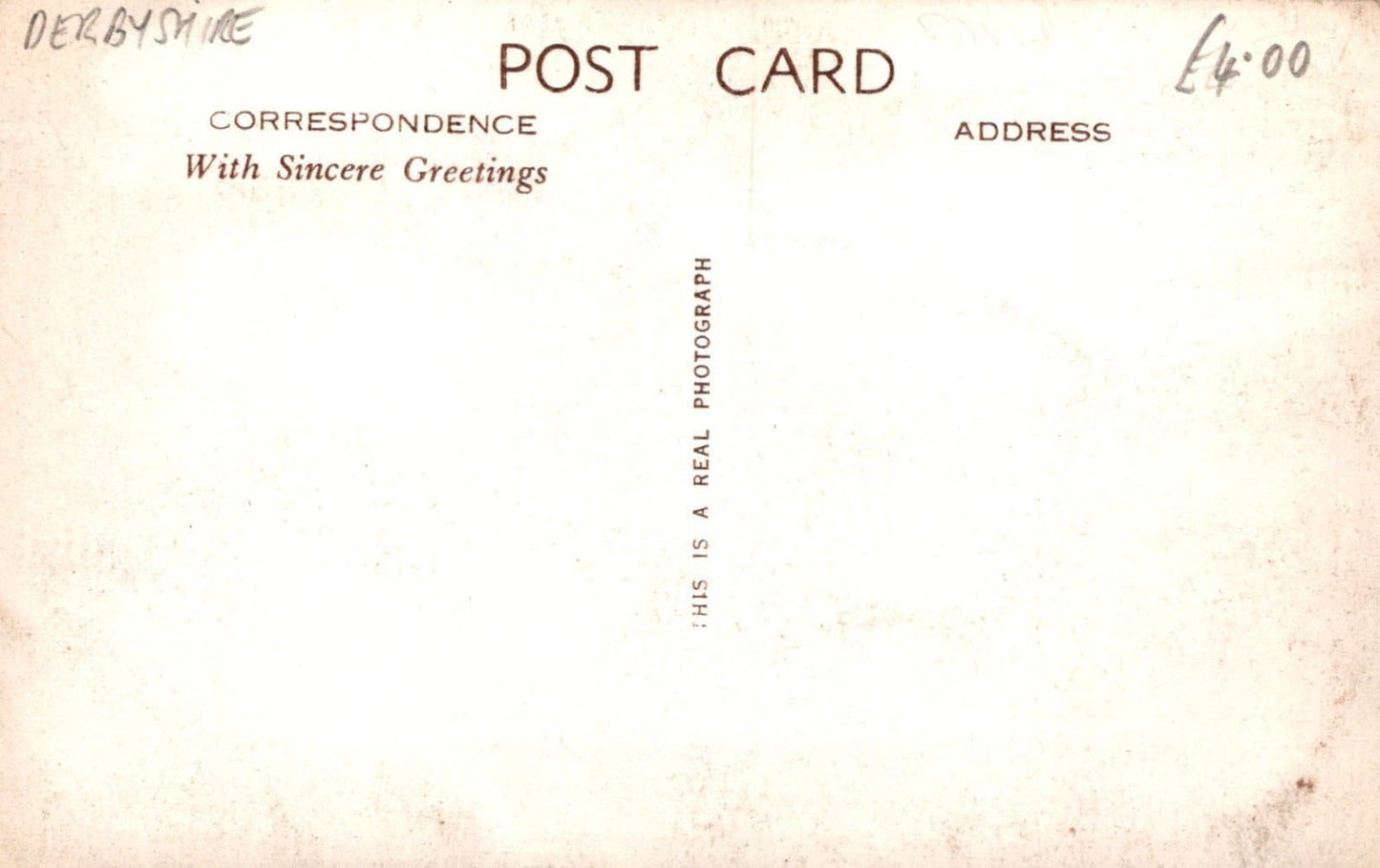 Derbyshire Postcard - Birdgrove House, Ashbourne - Mo’s Postcards 