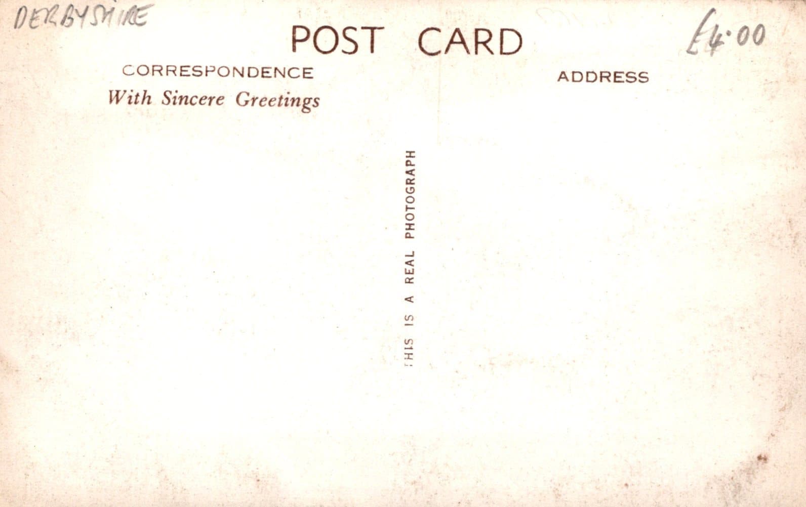 Derbyshire Postcard - Birdgrove House, Ashbourne - Mo’s Postcards 