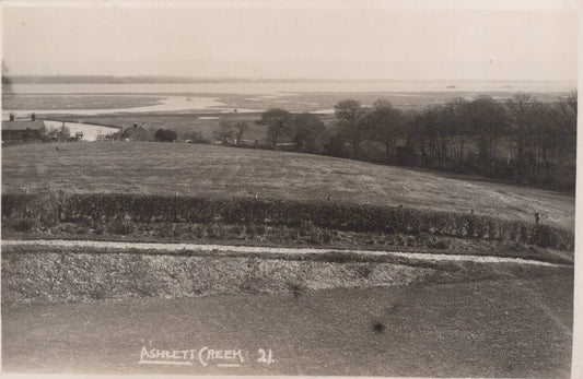 Hampshire Postcard - Ashlett Creek From Ashlett Meade Garden, 1919-1920 - Mo’s Postcards 