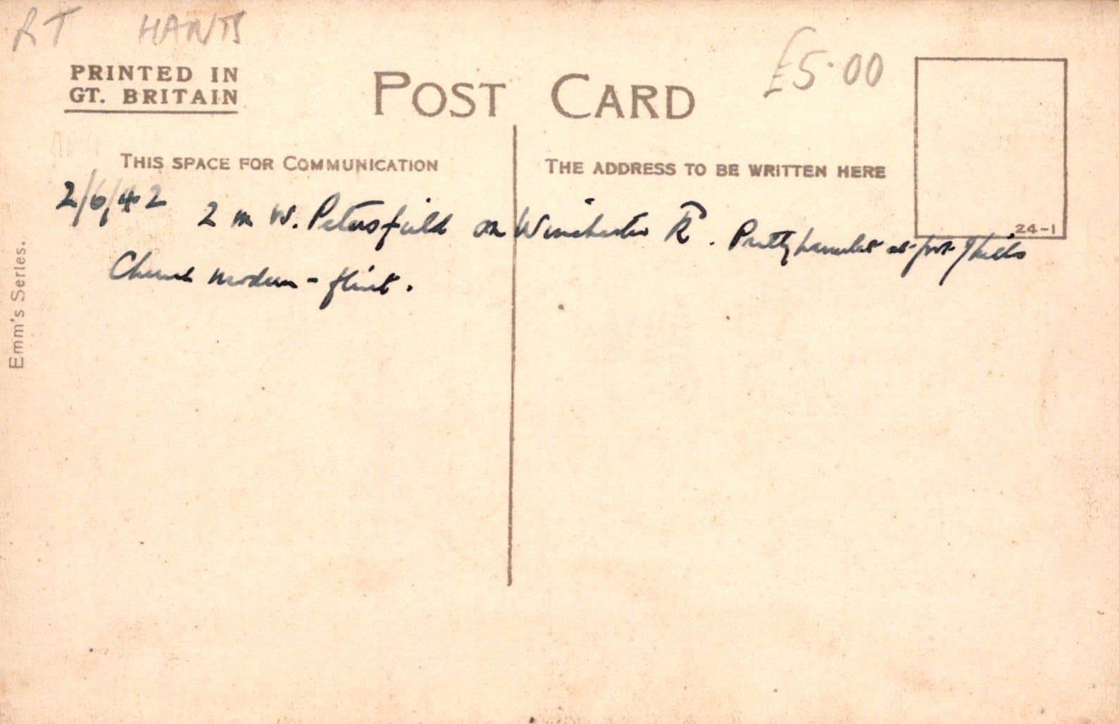 Hampshire Postcard - Langrish Church, 1942 - Mo’s Postcards 