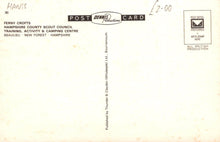 Load image into Gallery viewer, Hampshire Postcard - Ferny Crofts, Scout Council Training, Activity &amp; Camping Centre, Beaulieu - Mo’s Postcards 
