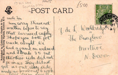 Hampshire Postcard - The Reception Room, Convent of The Poor Clares, Southampton West - Mo’s Postcards 