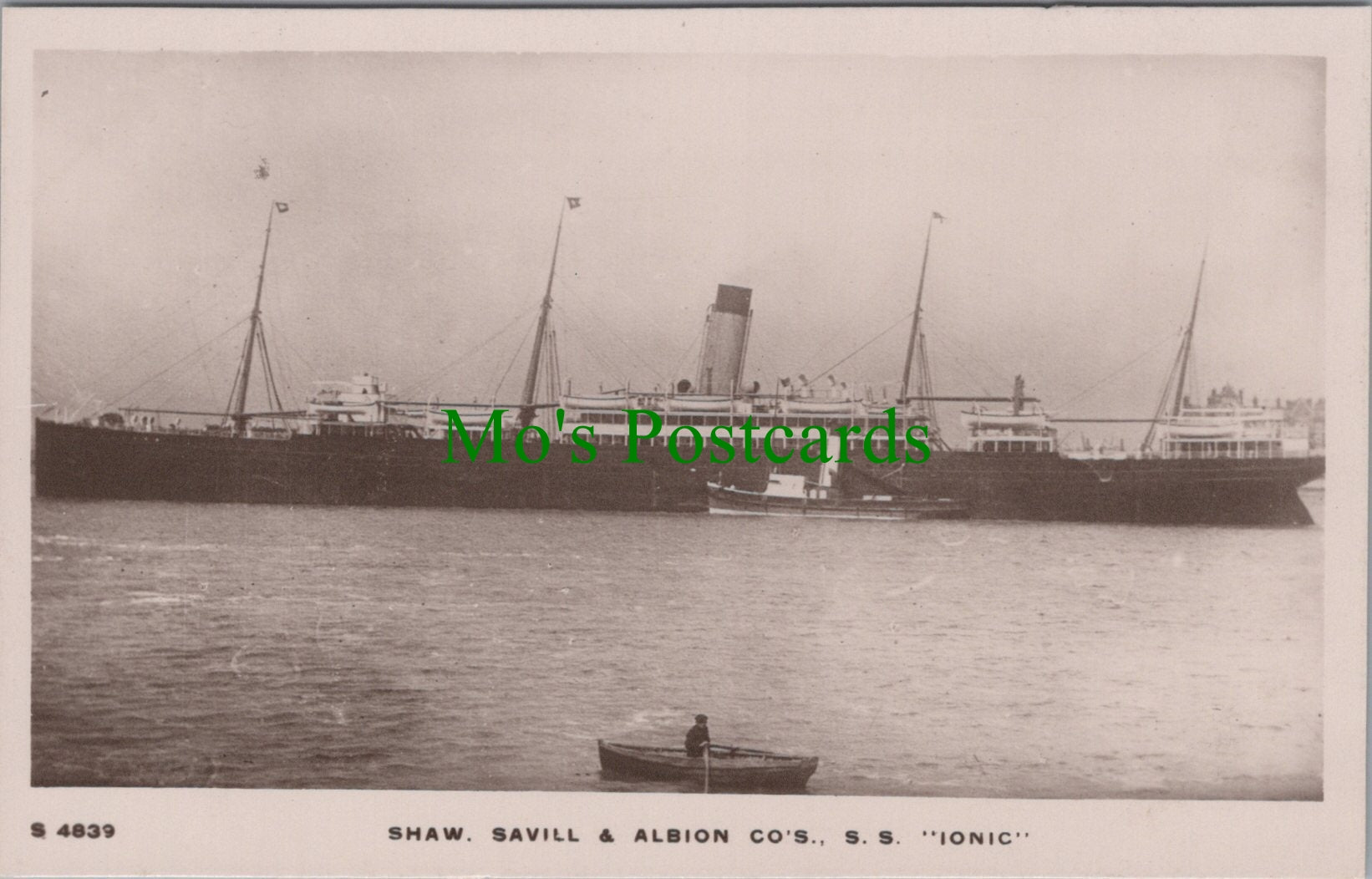 Shipping Postcard - The S.S."Ionic"