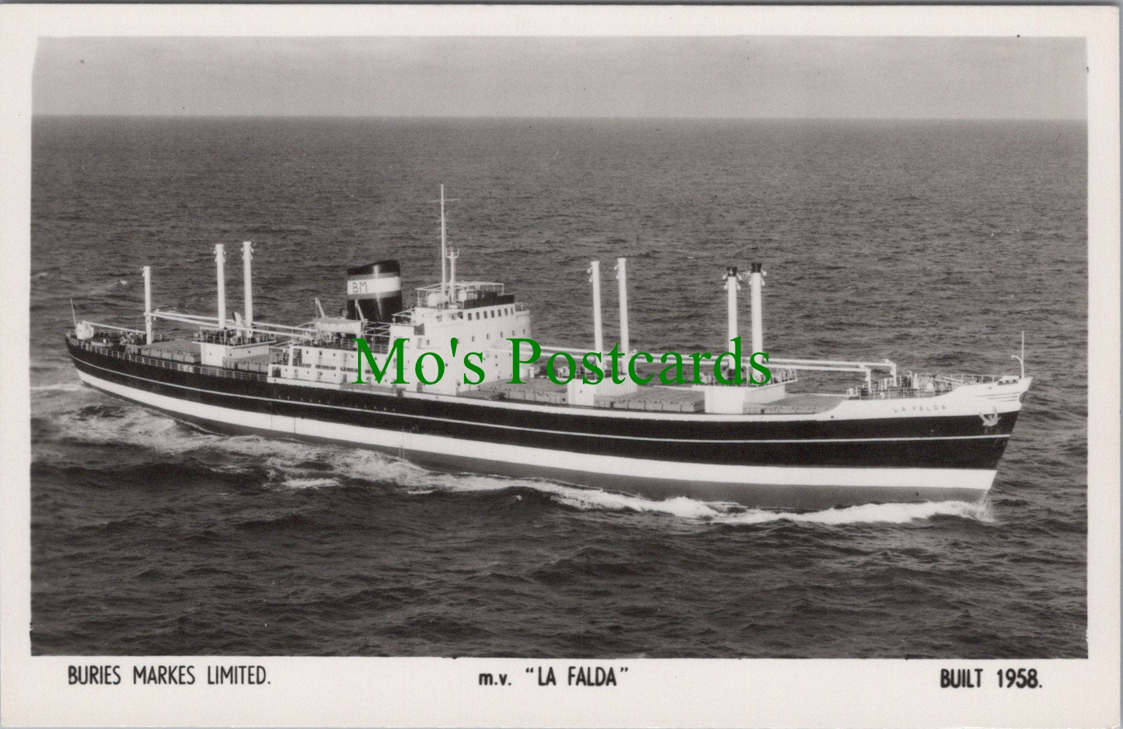 Shipping Postcard - M.V."La Falda"