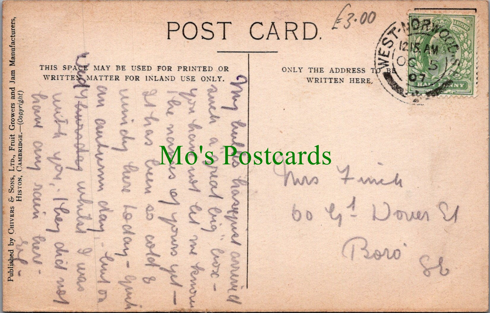 Food Postcard - Fruit - Victoria Plums
