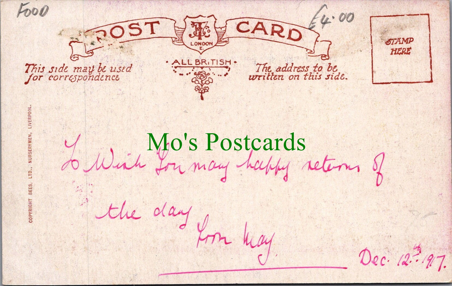 Greetings Postcard - Happy Birthday Fruits
