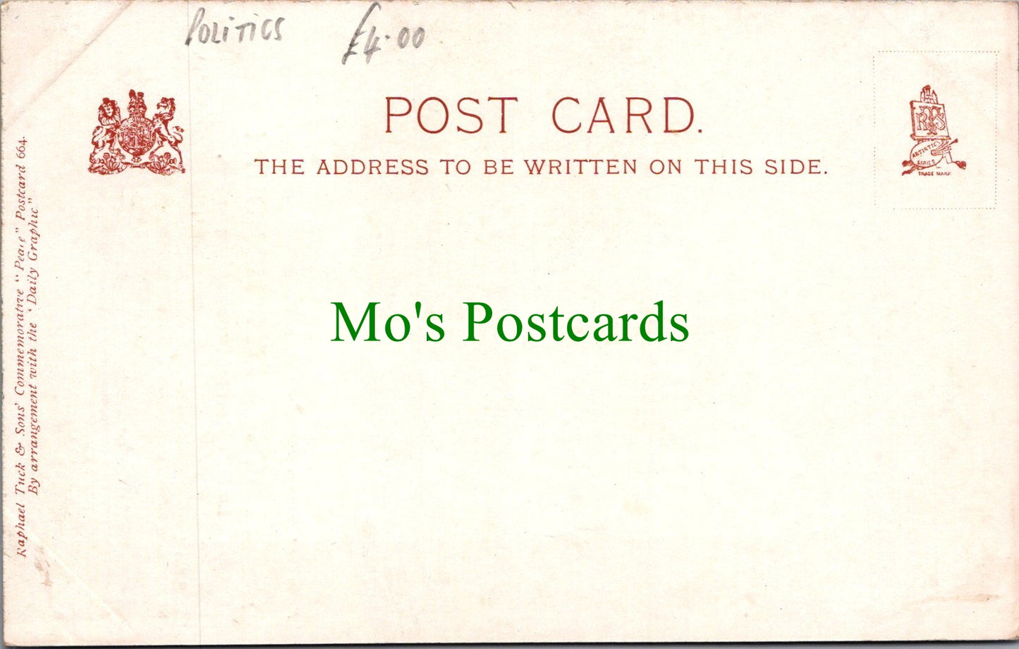 Political Postcard - Lord Kitchener