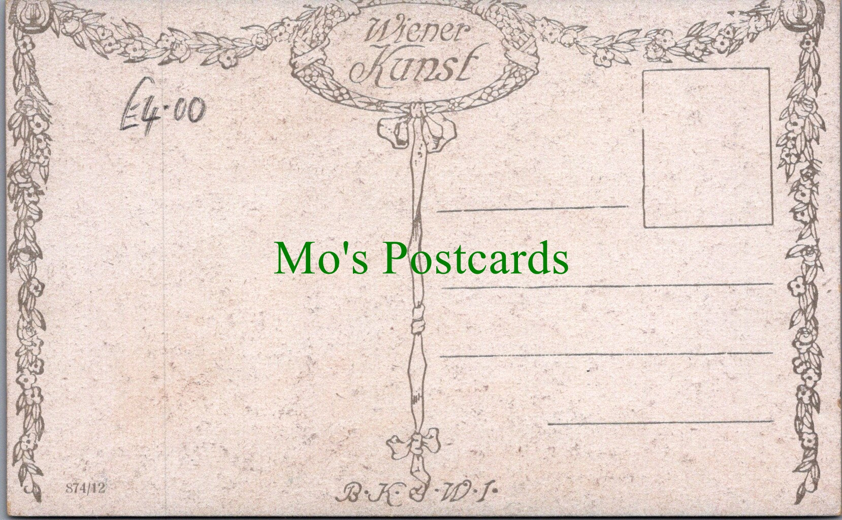 Music Postcard - Composer Wolfgang Amadeus Mozart