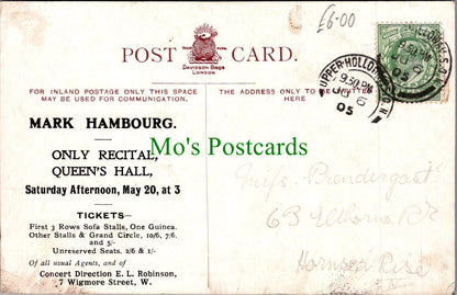 Music Postcard - Russian Pianist Mark Hambourg