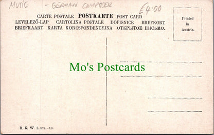 Music Postcard - Composer Johannes Brahms 
