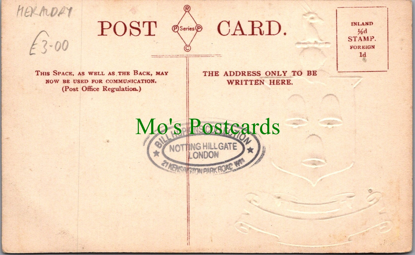 Embossed Heraldry Postcard - Wordsworth SW6998
