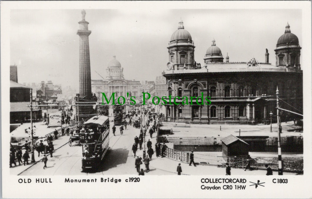 Monument Bridge c1920, Old Hull, Yorkshire