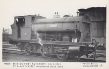Load image into Gallery viewer, Bristol Postcard - Bristol Port Authority 1931, ST 0-6-0 &quot;Fyffe&quot; Avonmouth Dock Shed - Mo’s Postcards 

