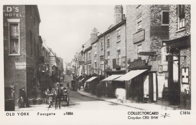 Yorkshire Postcard - Old York - Fossgate c1886 - Mo’s Postcards 