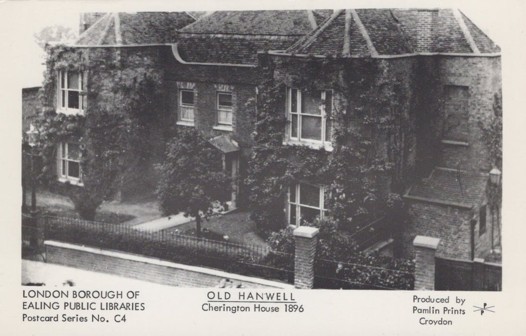 London Postcard - Old Hanwell - Cherington House 1896 - Mo’s Postcards 