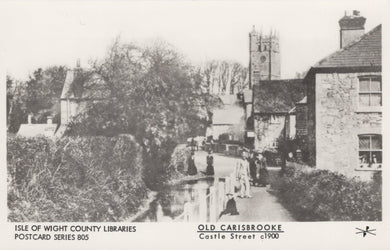 Isle of Wight Postcard - Old Carisbrooke - Castle Street c1900 - Mo’s Postcards 