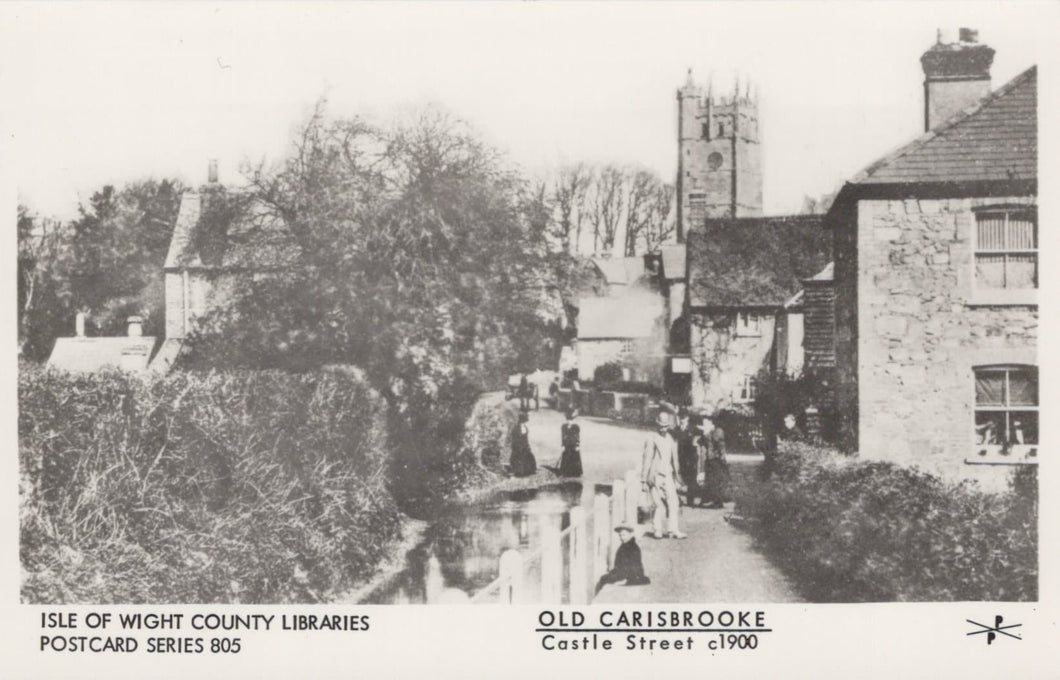 Isle of Wight Postcard - Old Carisbrooke - Castle Street c1900 - Mo’s Postcards 