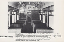 Load image into Gallery viewer, Railways Postcard - Mersey Travel - Mersey Railway, Interior of 3rd Class Trailer Car No 105 - Mo’s Postcards 
