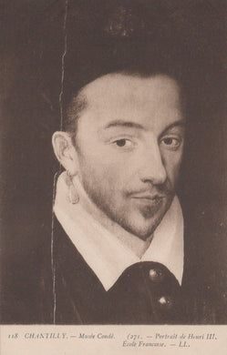 Art Postcard - Chantilly - Musee Conde - Portrait De Henri III - Mo’s Postcards 