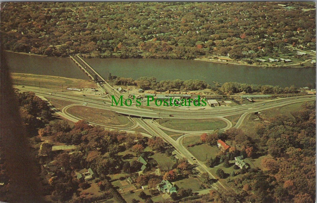 Aerial View of Cloverleaf, Illinois