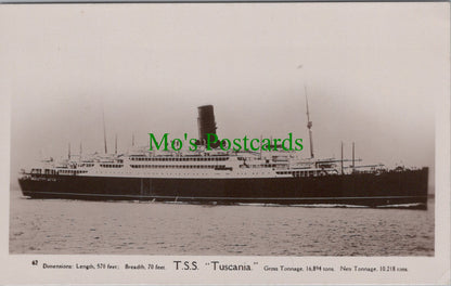 Shipping Postcard - T.S.S. "Tuscania"