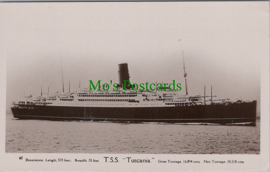 Shipping Postcard - T.S.S. "Tuscania"