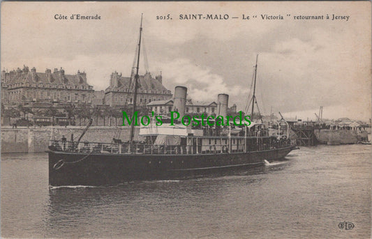 Saint-Malo - Le "Victoria" Retournant a Jersey