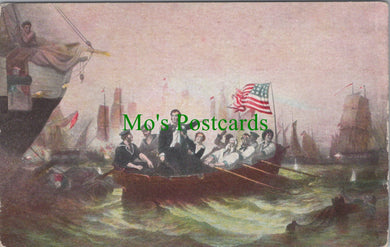 Art Postcard - Battle of Lake Erie