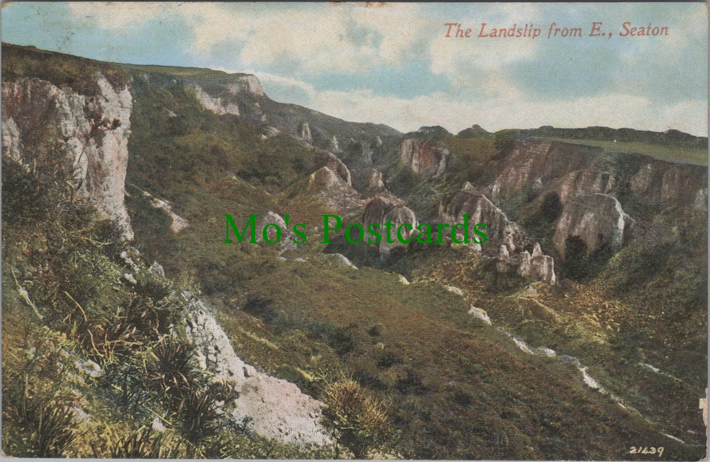 The Landslip From East, Seaton, Devon