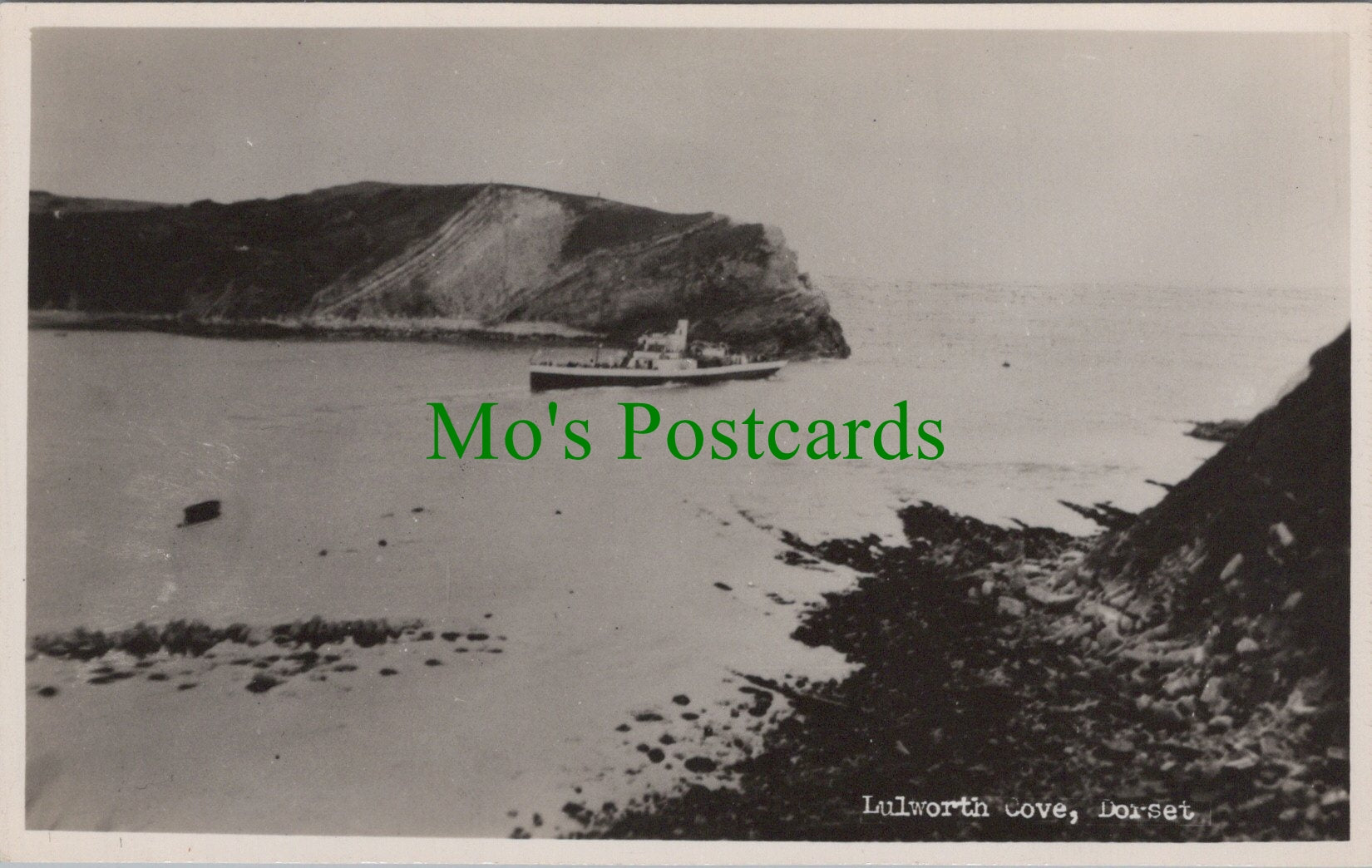 Steamer at Lulworth Cove, Dorset