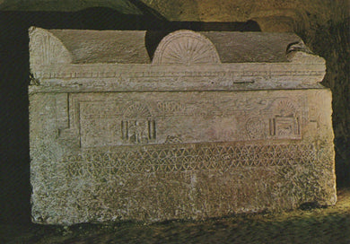 Israel Postcard - Beth Shearim - Decorated Sarcophagus - Mo’s Postcards 