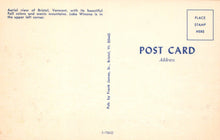 Load image into Gallery viewer, America Postcard - Aerial View of Bristol, Vermont - Mo’s Postcards 
