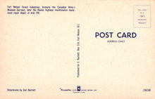 Load image into Gallery viewer, Canada Postcard - Aerial View of Fort Nelson Forest Industries, Alaska Highway Maintenance Depot - Mo’s Postcards 
