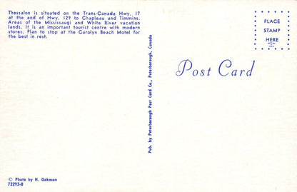 Canada Postcard - Carolyn Beach Motel on Highway 17 at Thessalon, Ontario - Mo’s Postcards 