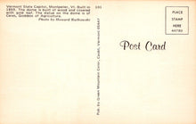Load image into Gallery viewer, America Postcard - Vermont State Capitol, Montpelier, Vermont - Mo’s Postcards 
