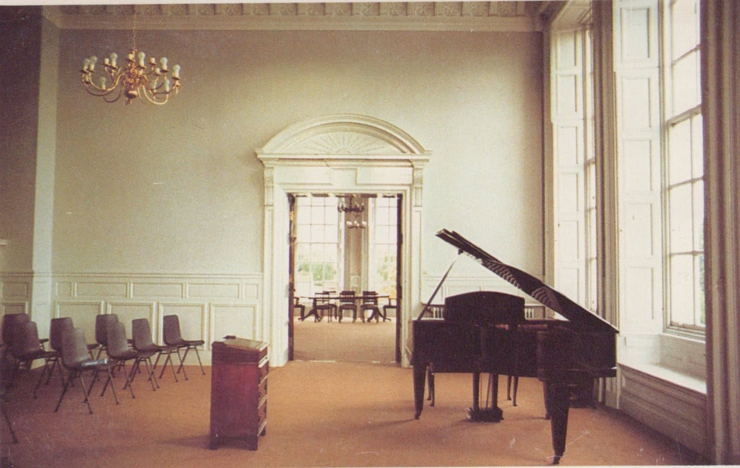 Wales Postcard - Main Hall Meeting Room, Kinmel Hall Conference Centre, Abergele, Clwyd - Mo’s Postcards 