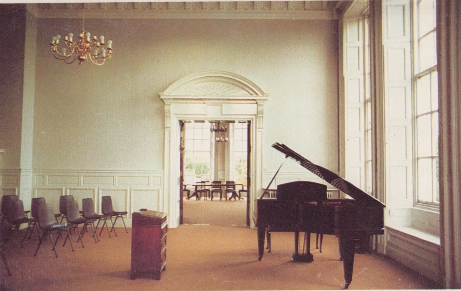 Wales Postcard - Main Hall Meeting Room, Kinmel Hall Conference Centre, Abergele, Clwyd - Mo’s Postcards 