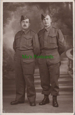 Military Postcard - Two British Soldiers